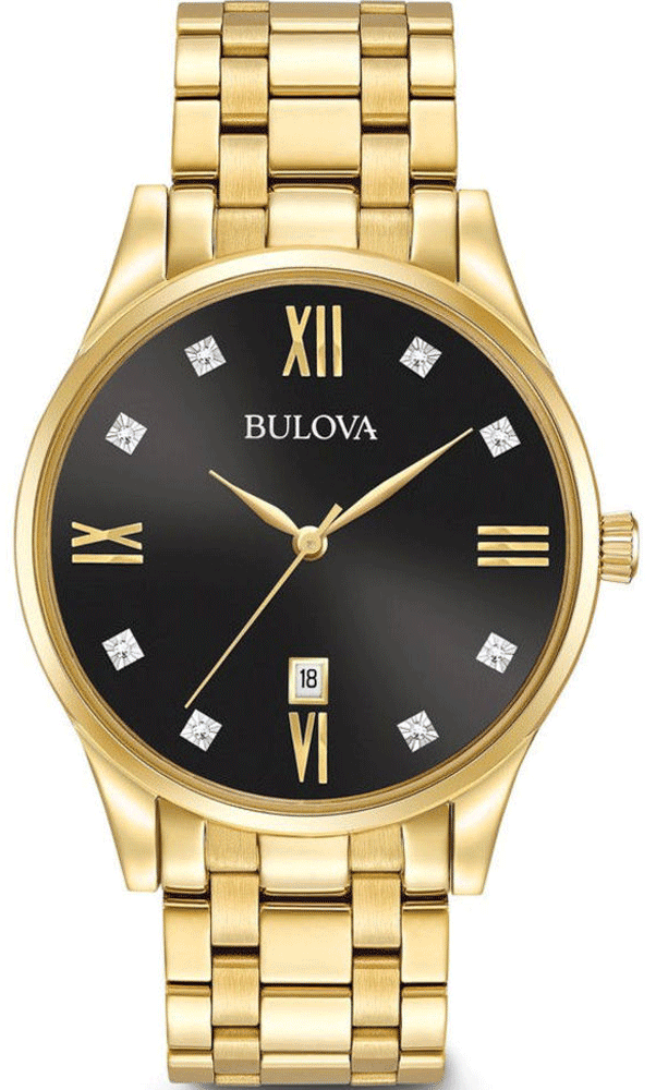 Bulova — Classic Black Diamond Dial (97D108)