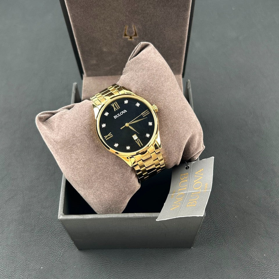 Bulova — Classic Black Diamond Dial (97D108)