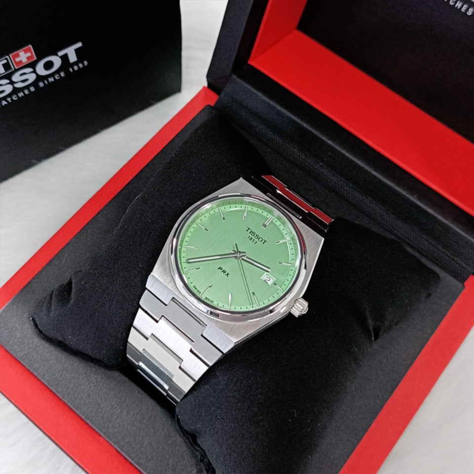 Tissot — PRX Quartz "Mint Green" (T137.410.11.091.01)